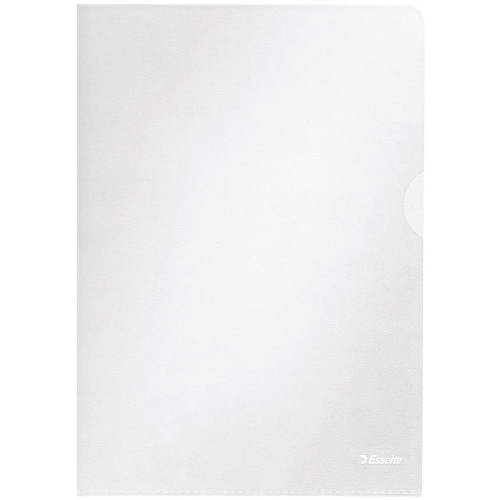 Esselte L formet mappe, A4, kapasitet til 40 ark, gul Esselte L formet mappe, A4, kapasitet til 40 ark, gul